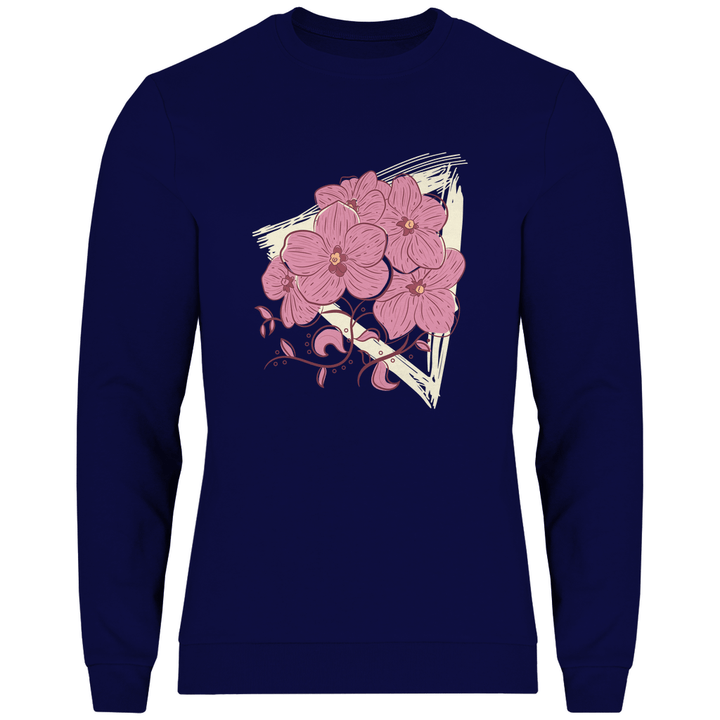 Orchideenblüten - Herren Sweatshirt - Textilzauber