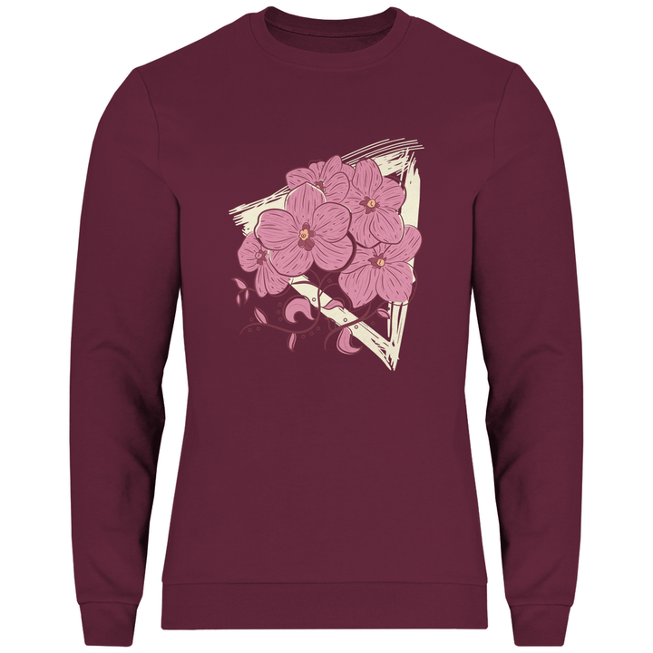 Orchideenblüten - Herren Sweatshirt - Textilzauber