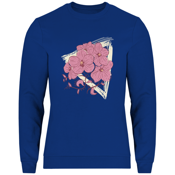 Orchideenblüten - Herren Sweatshirt - Textilzauber