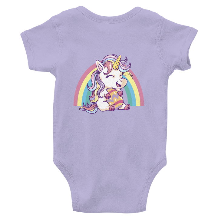 Ostereinhorn Bio Baby - Body mit Rückendruck - Textilzauber