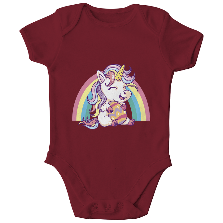 Ostereinhorn Bio Baby - Body - Textilzauber