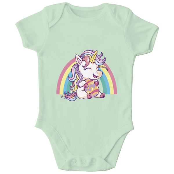Ostereinhorn Bio Baby - Body - Textilzauber