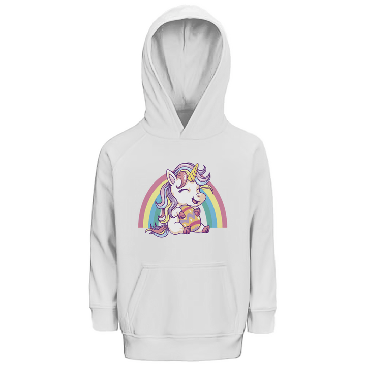 Ostereinhorn Premium Bio Kinderhoodie - Textilzauber