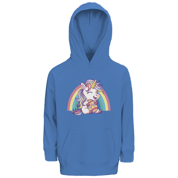 Ostereinhorn Premium Bio Kinderhoodie - Textilzauber