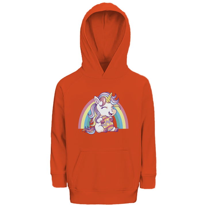 Ostereinhorn Premium Bio Kinderhoodie - Textilzauber