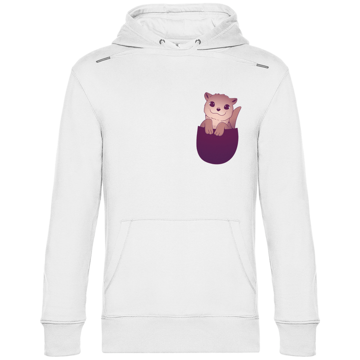 Otter in Brusttasche - Herren Hoodie - Textilzauber