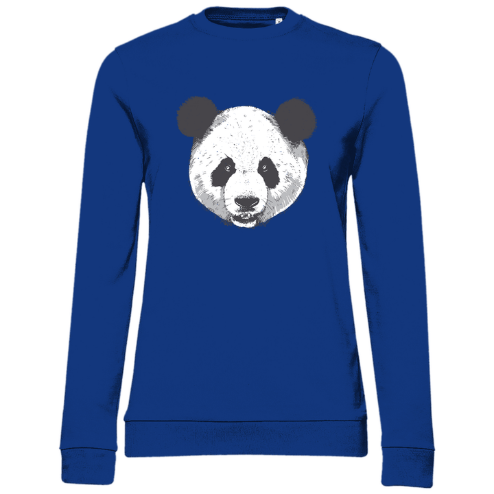 Panda Gesicht - Damen Sweatshirt - Textilzauber