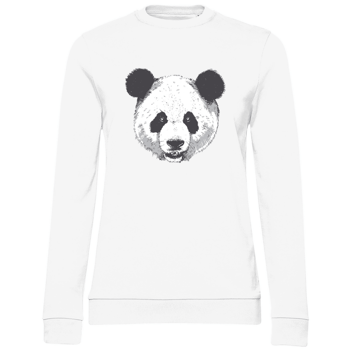Panda Gesicht - Damen Sweatshirt - Textilzauber
