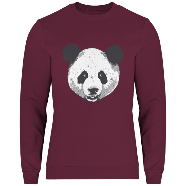 Panda Gesicht - Herren Sweatshirt - Textilzauber